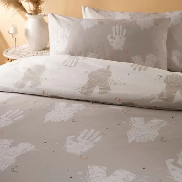 Furn. Be Kind Grey Duvet Cover & Pillowcase Set 2