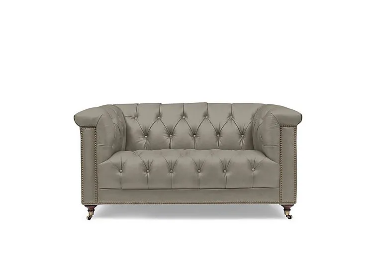 Wallace 2 Seater Leather Chesterfield Sofa