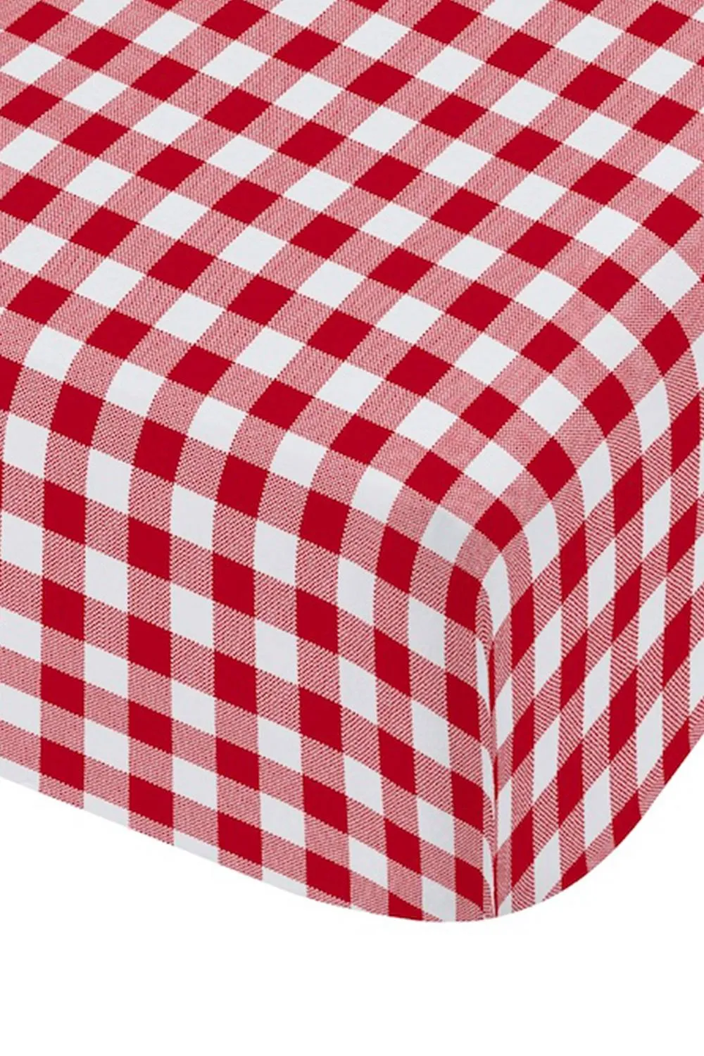 Catherine Lansfield 'Bamford Gingham Check' Fitted Sheet in Red 3