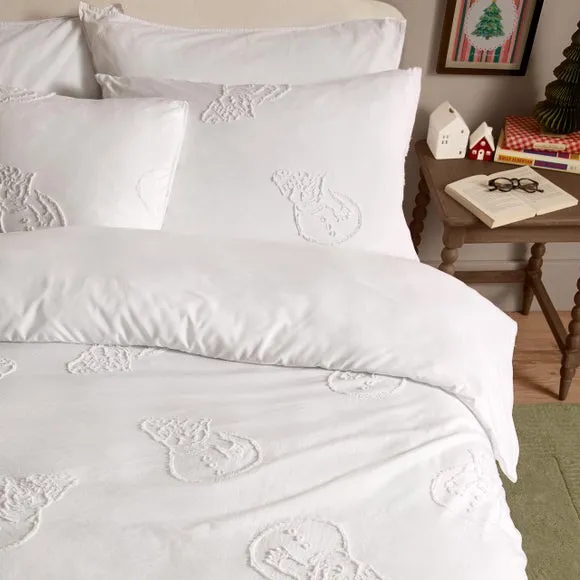 Duvet Day Snowmen Soft Tufted Duvet Cover & Pillowcase Set 1