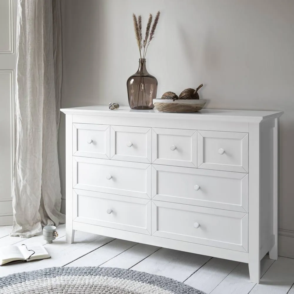 Nöa and Nani Torsby Chest of Drawers 8 Drawer in White