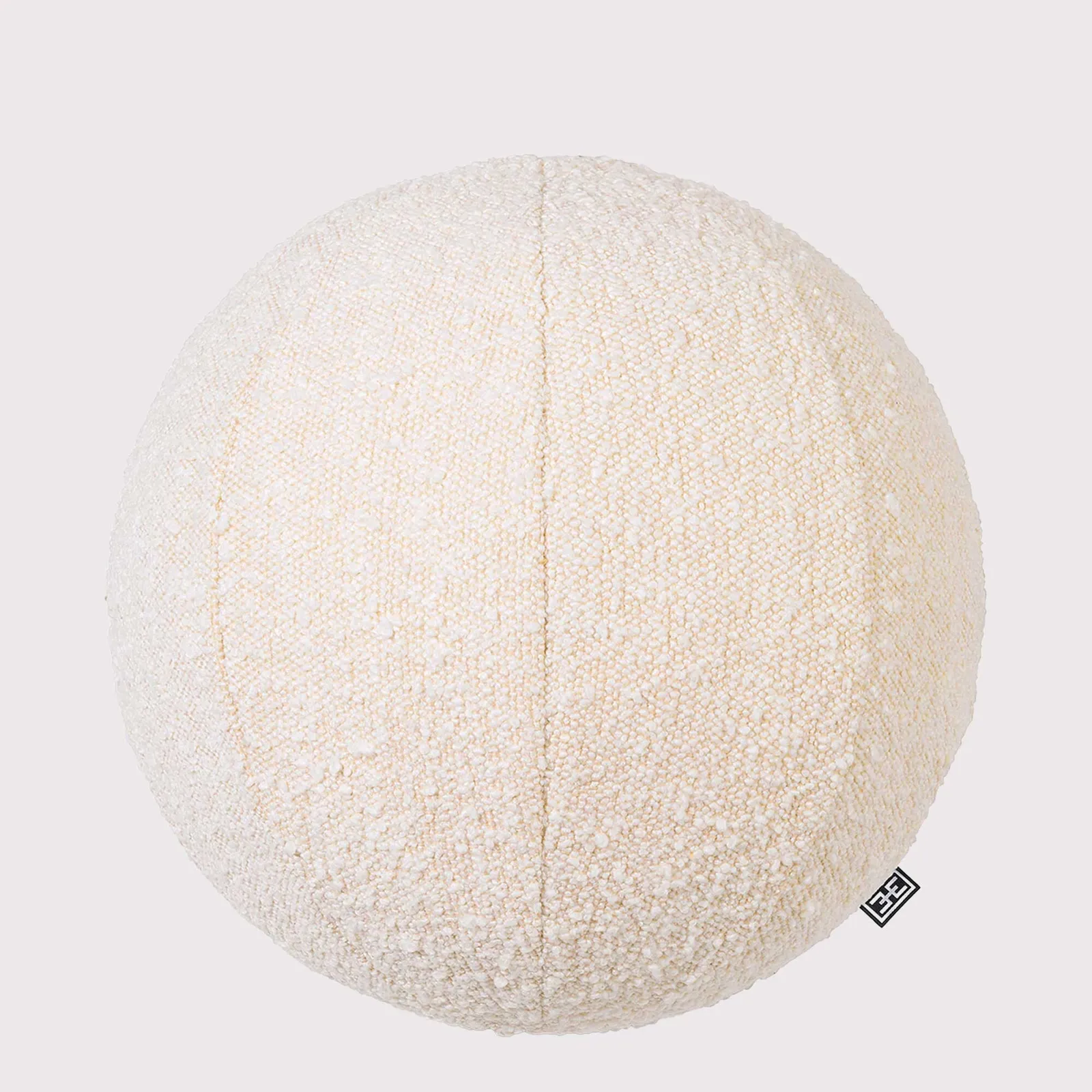 Eichholtz Palla Cushion S Boucl Cream, Round Fabric | Barker & Stonehouse