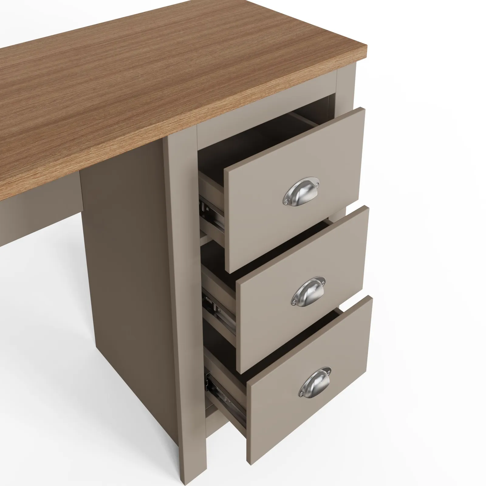 GFW Lancaster Study Desk in Grey 6