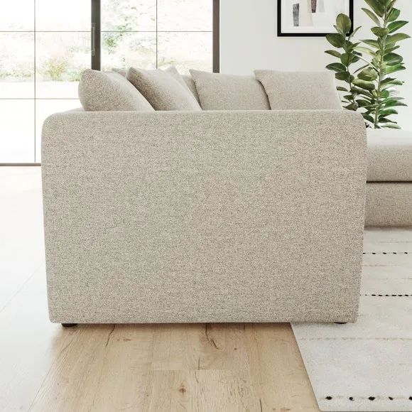 Blake Basket Weave Texture Corner Chaise Sofa 2