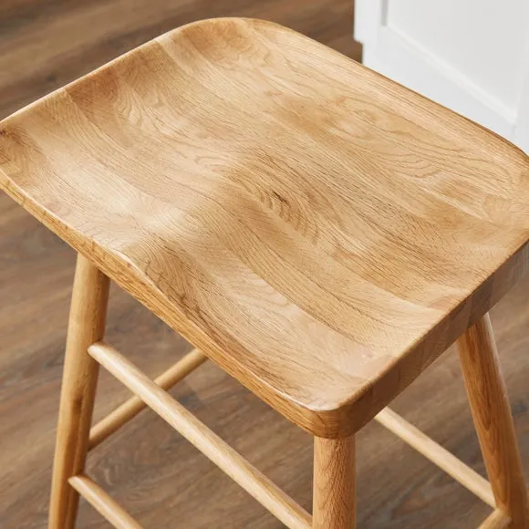 Loxwood Counter Height Bar Stool, Solid Oak 4