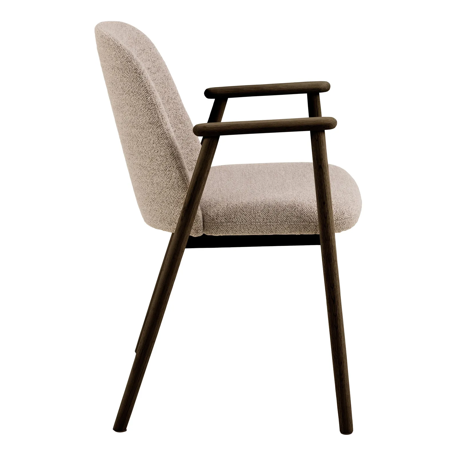 Furniture To Go Leo Dining Chairs With Armrest in Monza Fabric Beige Set of 2 3