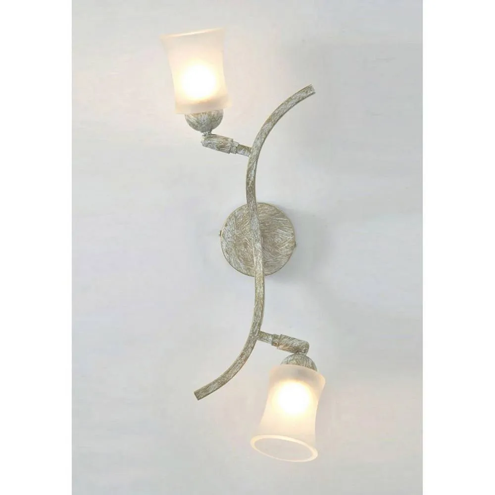 Netlighting Toscano Wall Lamp 2 Light G9 WhiteFrench Gold 2