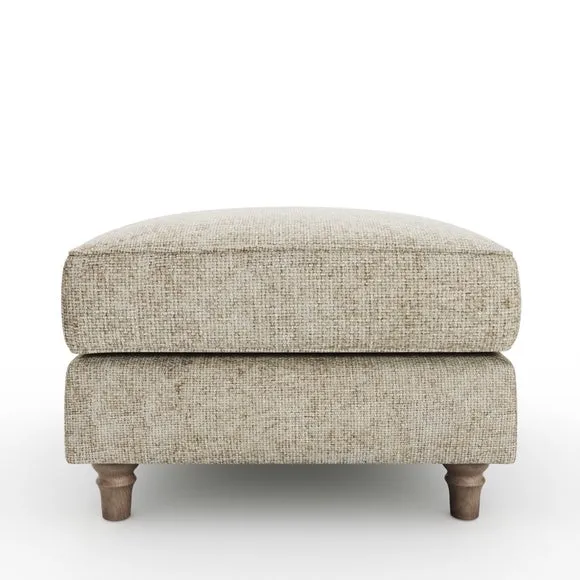 Flori Chunky Chenille Footstool 6