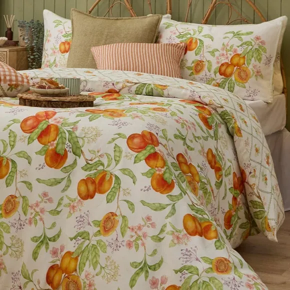 Peach Harvest 100% Cotton Duvet Cover and Pillowcase Set 2