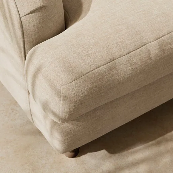 Arthur Linen Chenille Corner Chaise Sofa 2