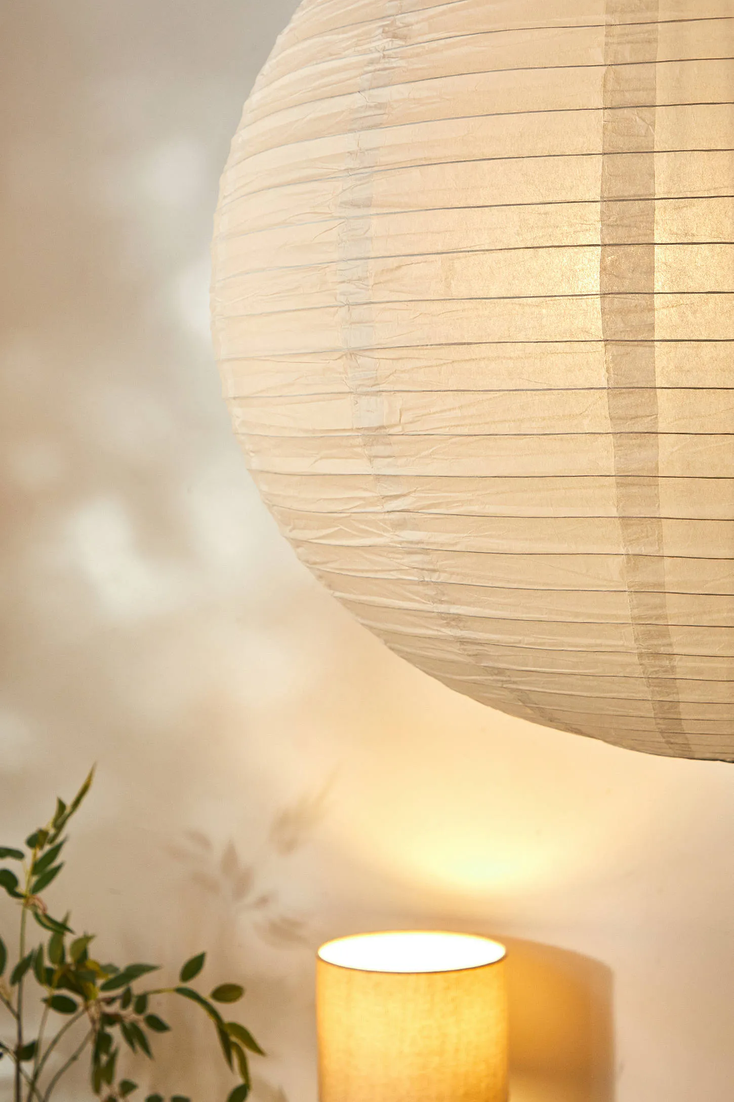 Jumbo Paper Lamp Shade - White 3
