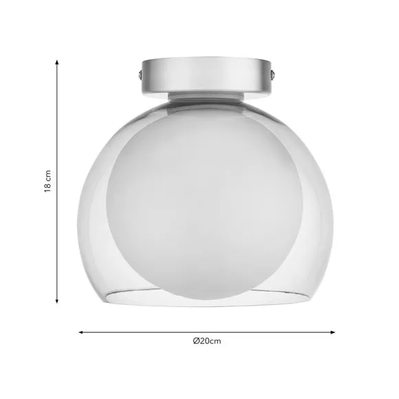 Eliza Bathroom Flush Ceiling Light 6