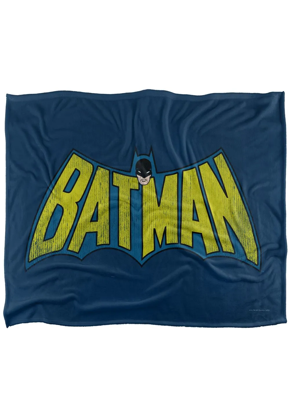 Warner Brothers Dco Logo Officially Licensed Silky Touch Super Soft Throw Blanket 152 x 127 cm in White