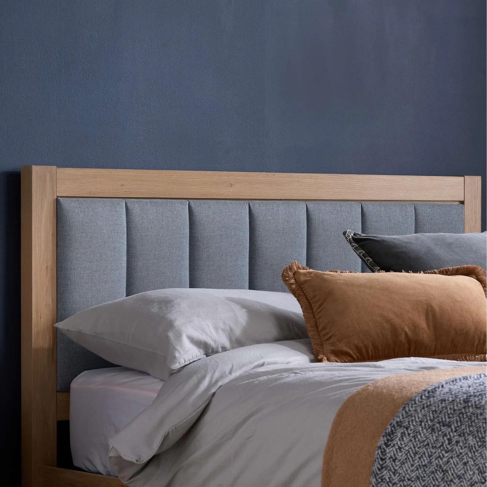 Birlea Belmont Grey & Oak Wooden Ottoman Bed Frame 3
