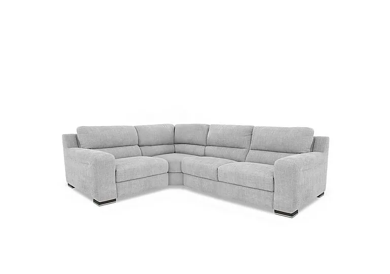 Viali Fabric Left Hand Facing Corner Sofa - Lead Grey