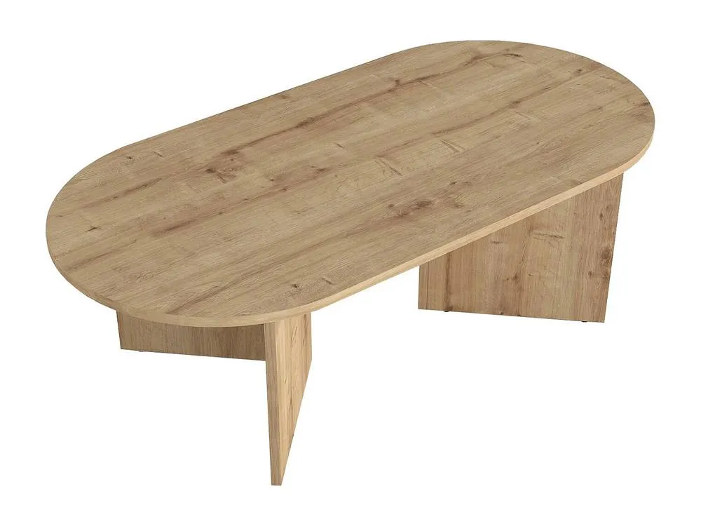 Vente-unique Coffee Table - Light Natural - TOPANIA in Light Oak 6