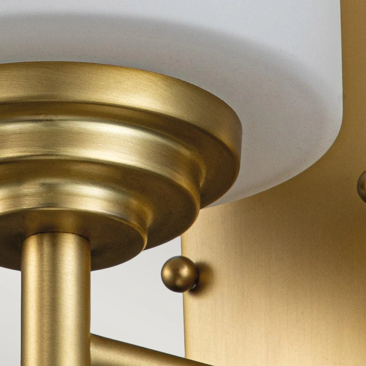 Netlighting Feiss Malibu Wall Lamp Brushed Brass IP44 in Yellow 5