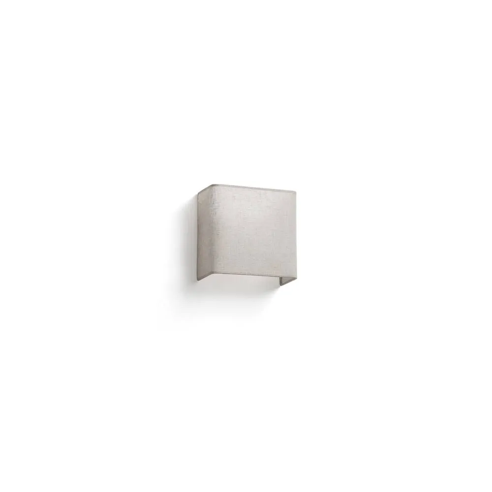 Netlighting Otton Square Linen Wall Lamp in Off-White