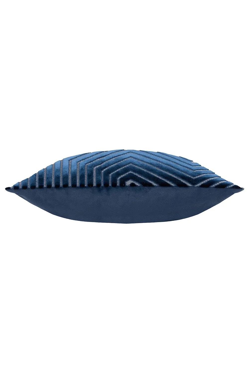 Paoletti Evoke Cut Velvet Cushion in Navy 3