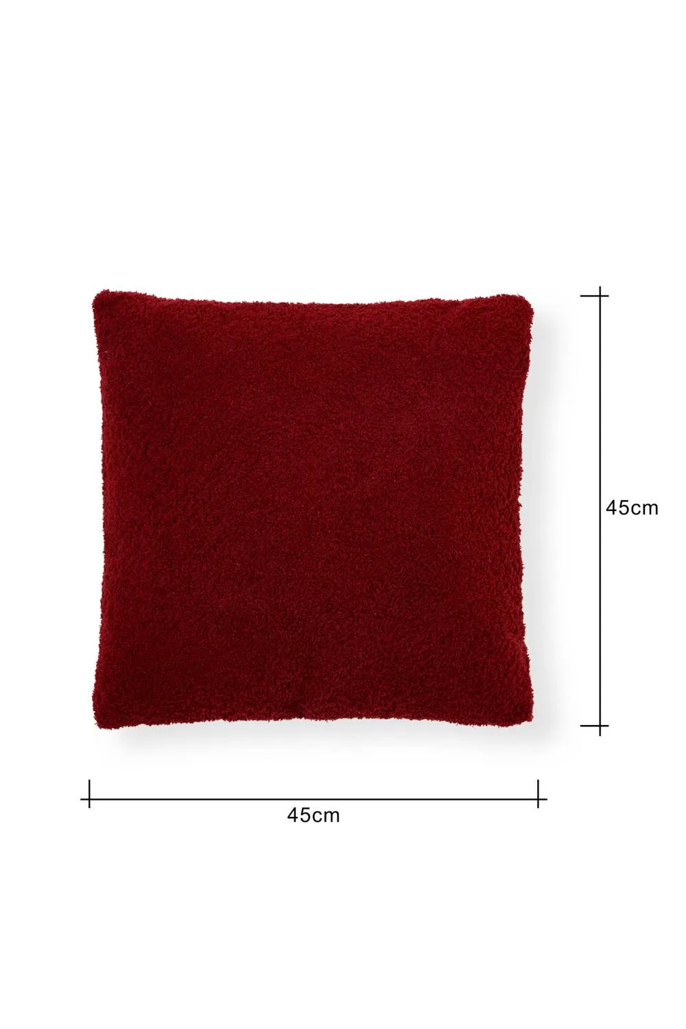 BHS Teddy Bear Fleece Cushion in Red 3