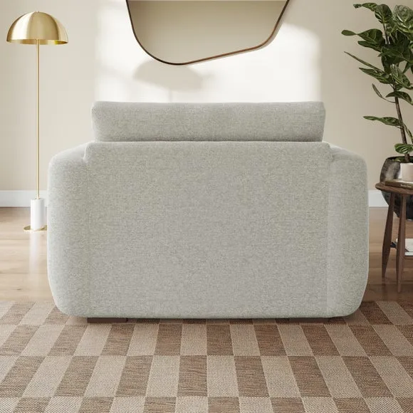 Luca Soft Chenille Snuggle Chair 3