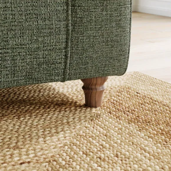 Flori Chenille Soft Texture 3 Seater Sofa 5