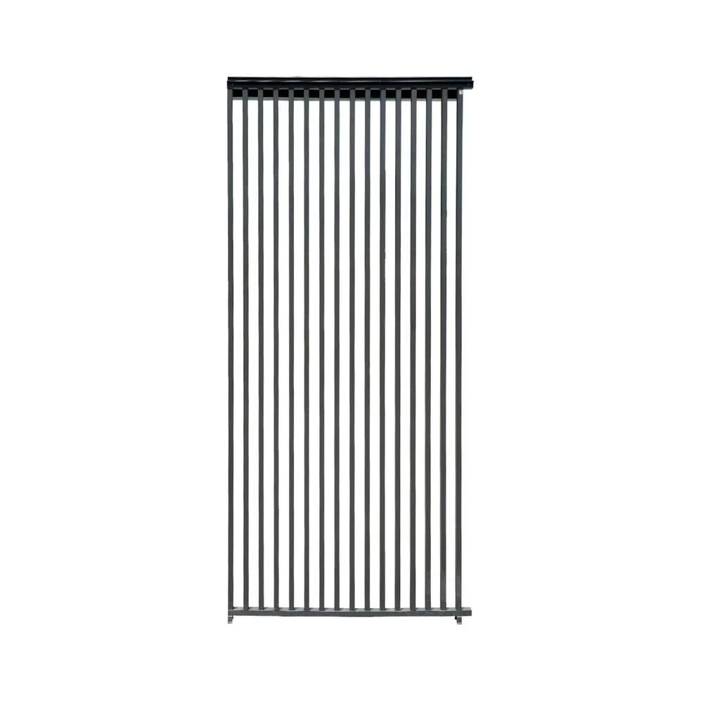 sweeek Vertical louver panel aluminium 100 cm for Triomphe pergola in Dark Grey 6