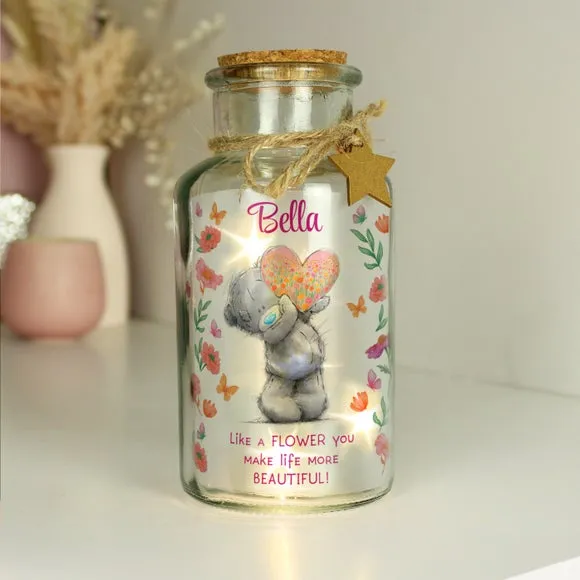 Personalised Me to You Flowery LED Light Up Jar 4