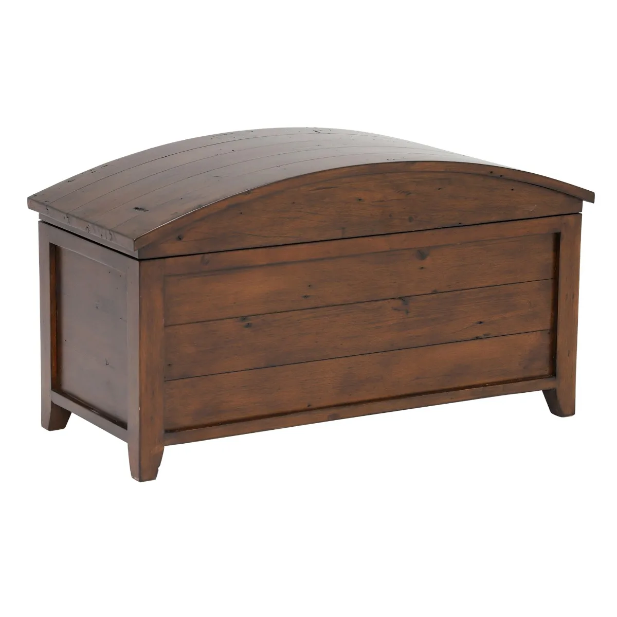 Navajos Reclaimed Wood Blanket Box, Chestnut
