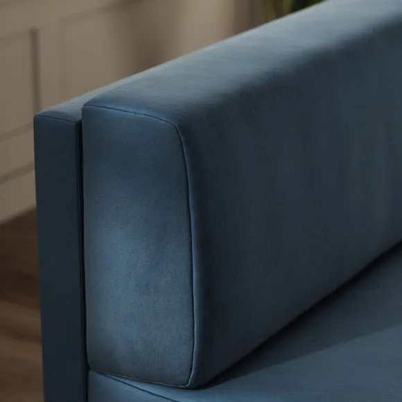 Mae Corner Dining Bench, Matte Plush Velvet 3