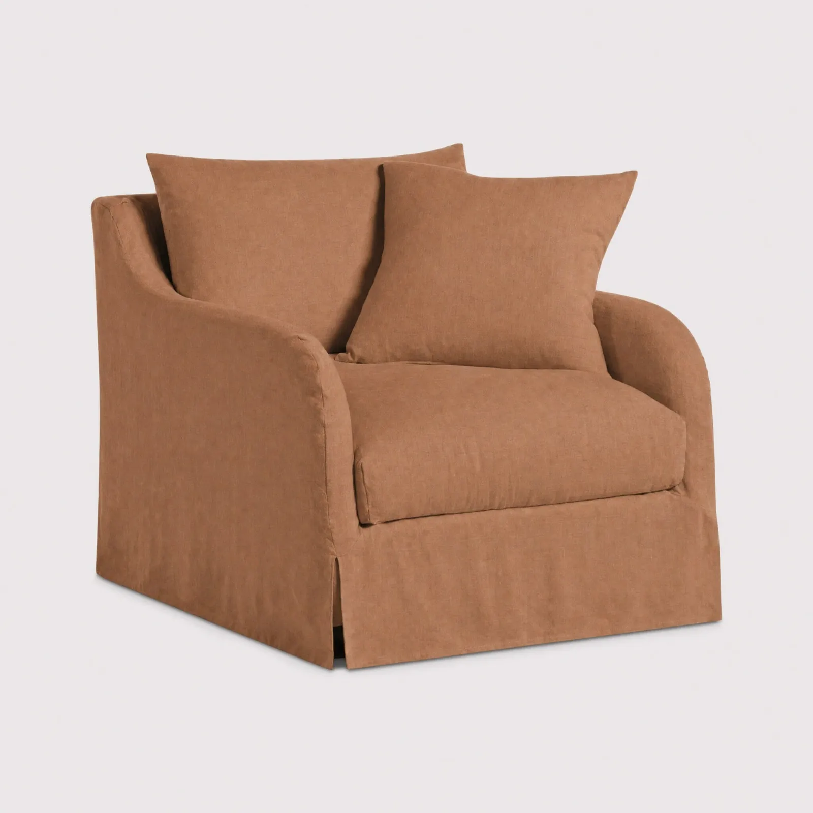 Charlbury 1 Seater Armchair, Brown Fabric | Barker & Stonehouse 1