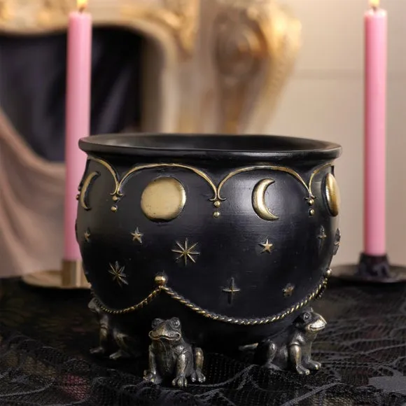 Hocus Pocus Cauldron with Frog Feet Ornament