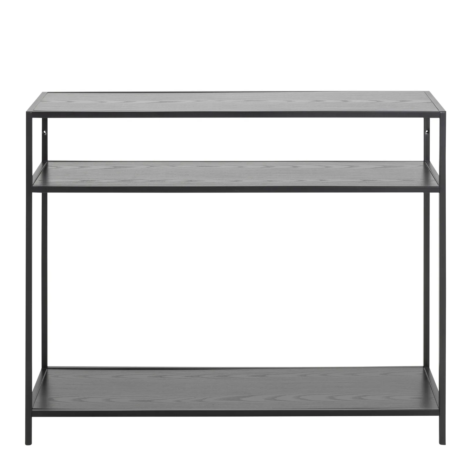 Furniture To Go Seaford Console Table with 2 Shelves in Black 3