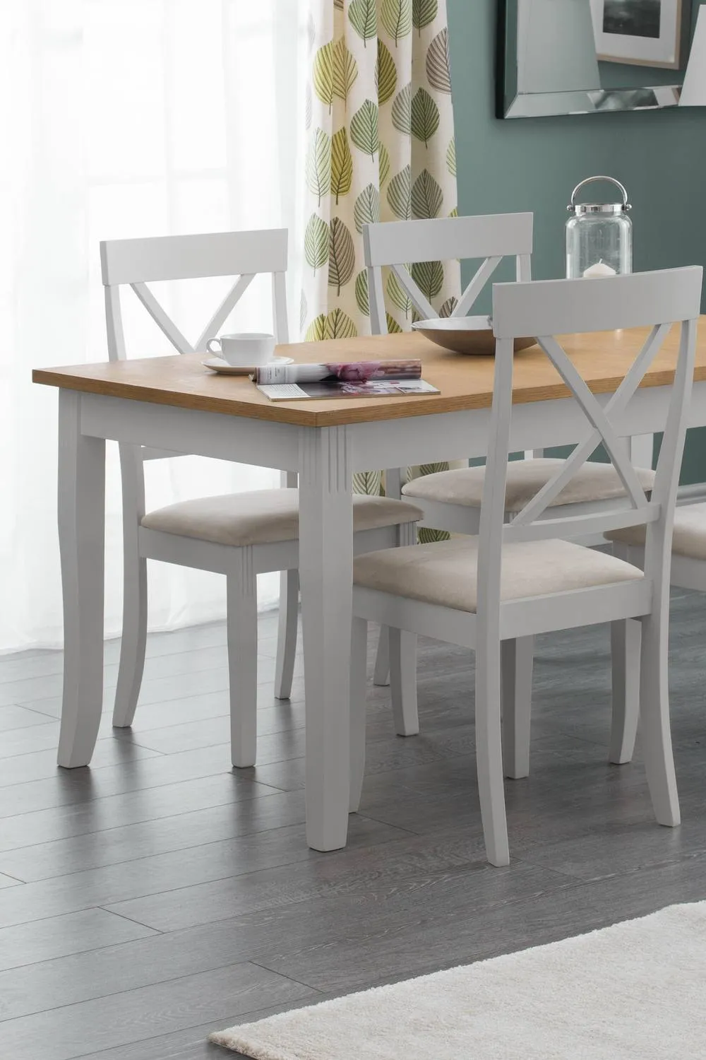 Julian Bowen Davenport Dining Chair (Set of 2) in Grey 1
