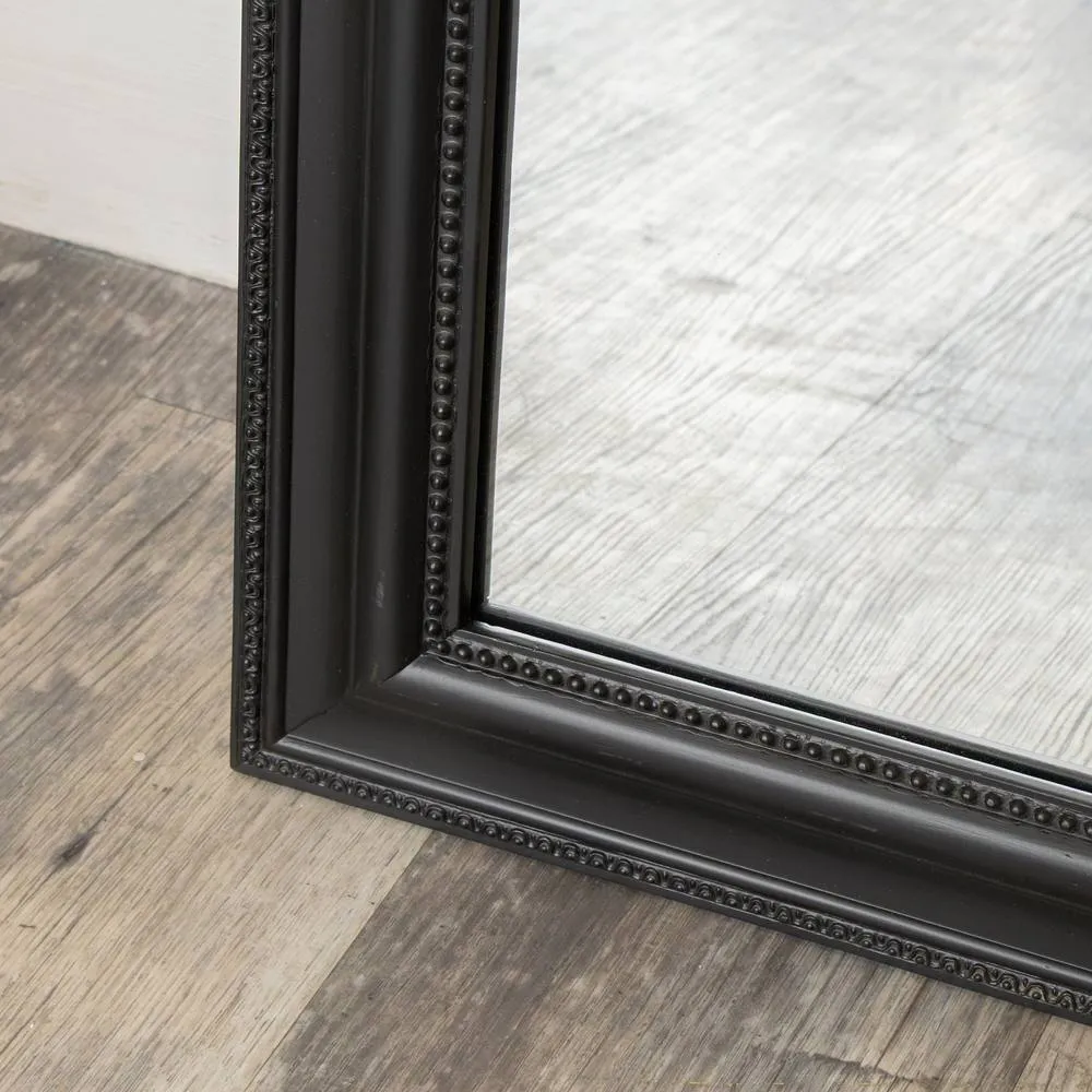 Melody Maison Full Length Black Leaner & Wall Mirror - 47cm X 142cm 6