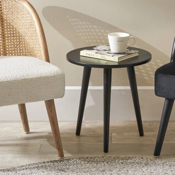 Pacific Chelmsford Side Table, Black Painted Pine