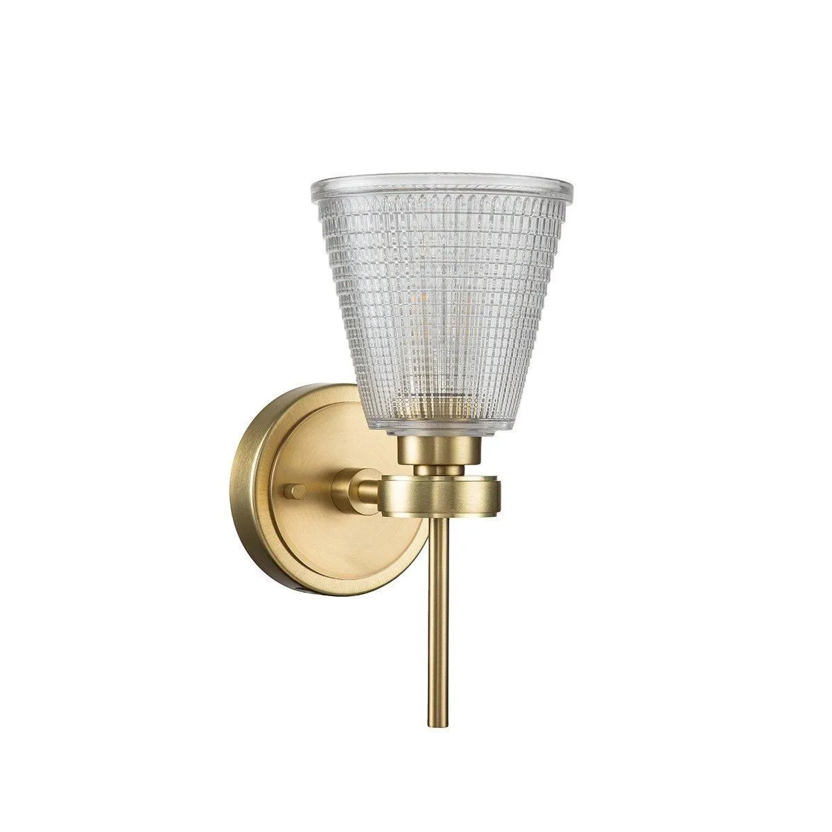 Netlighting Gunnislake Wall Lamp Brushed Brass IP44 in Yellow 2