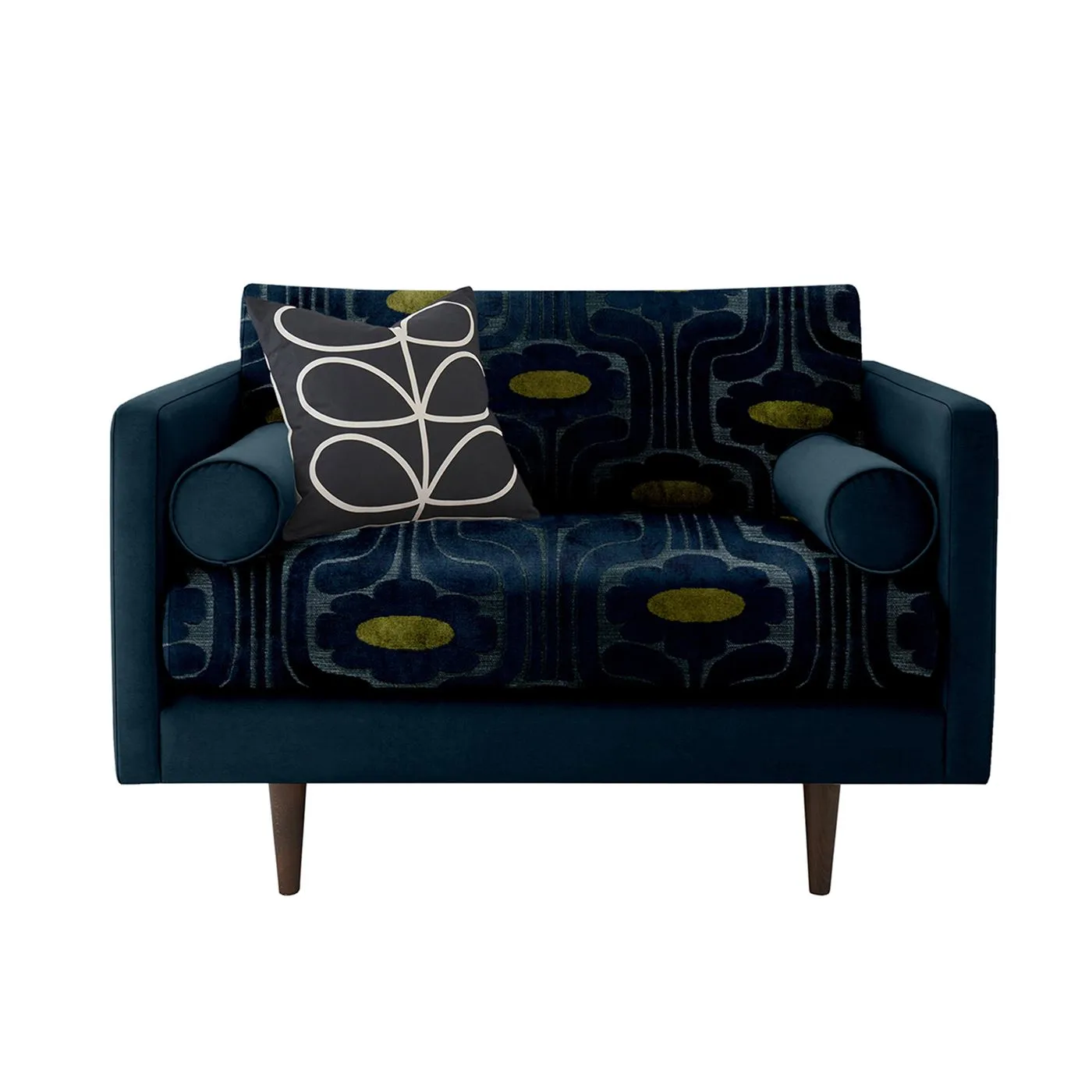 Orla Kiely Mimosa Snuggle Chair, Patterned Velvet