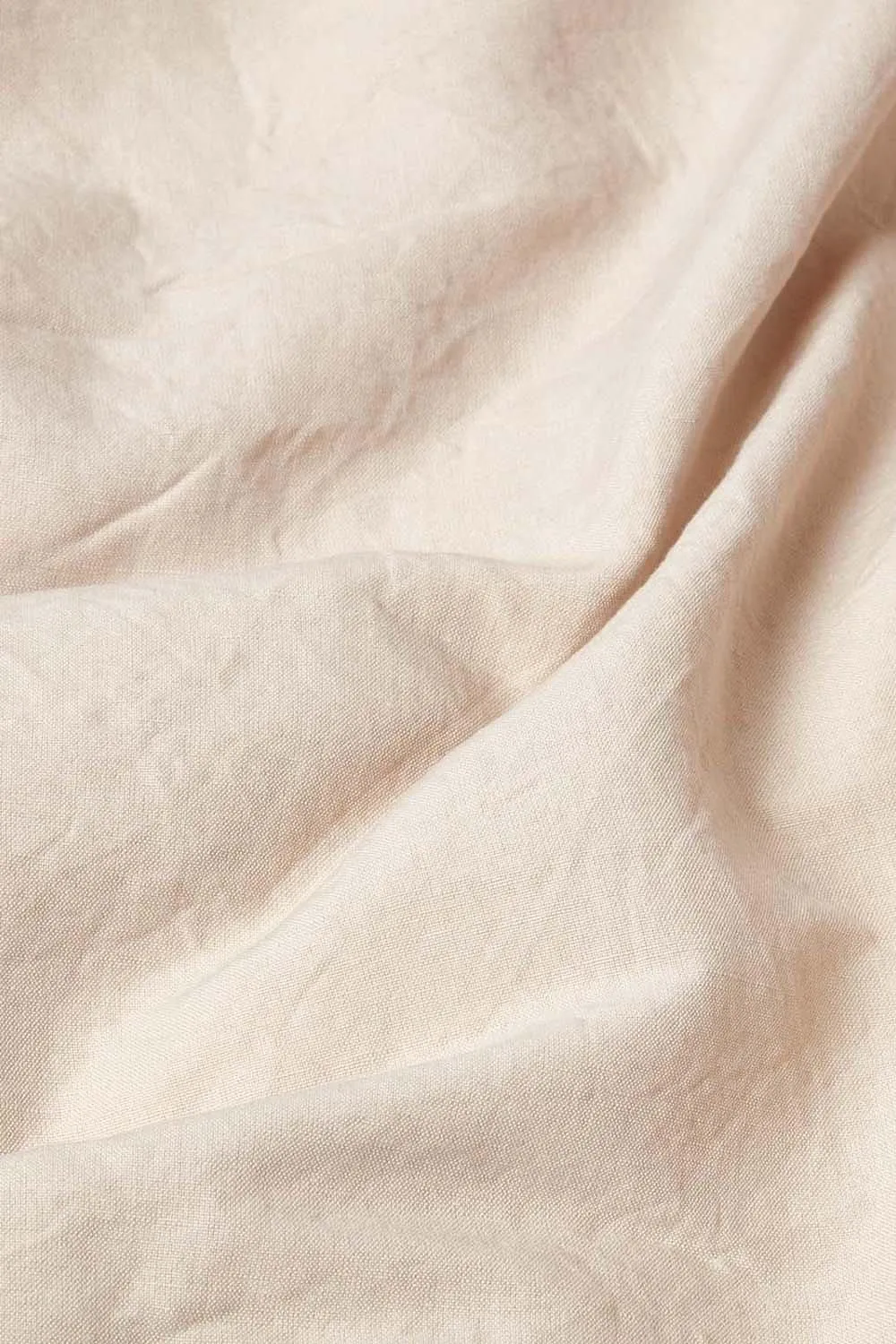 Homescapes Luxury Soft Plain Linen Deep Fitted Sheet 18 inch Deep in Natural 3