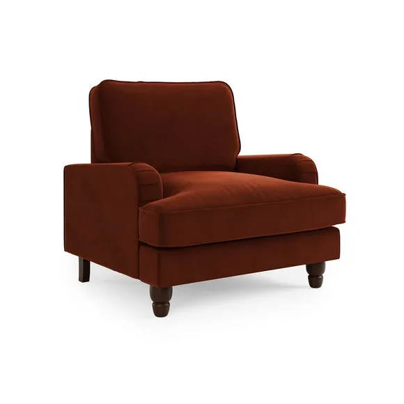 Beatrice Matte Velvet Armchair 2