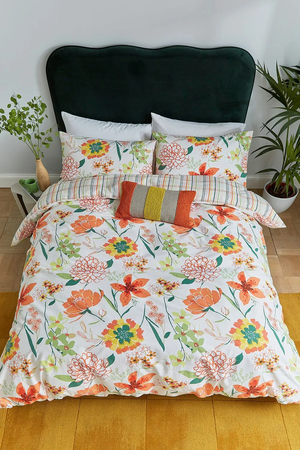 Helena Springfield 'Bella Cover' Cotton Duvet Cover Set in Orange 3