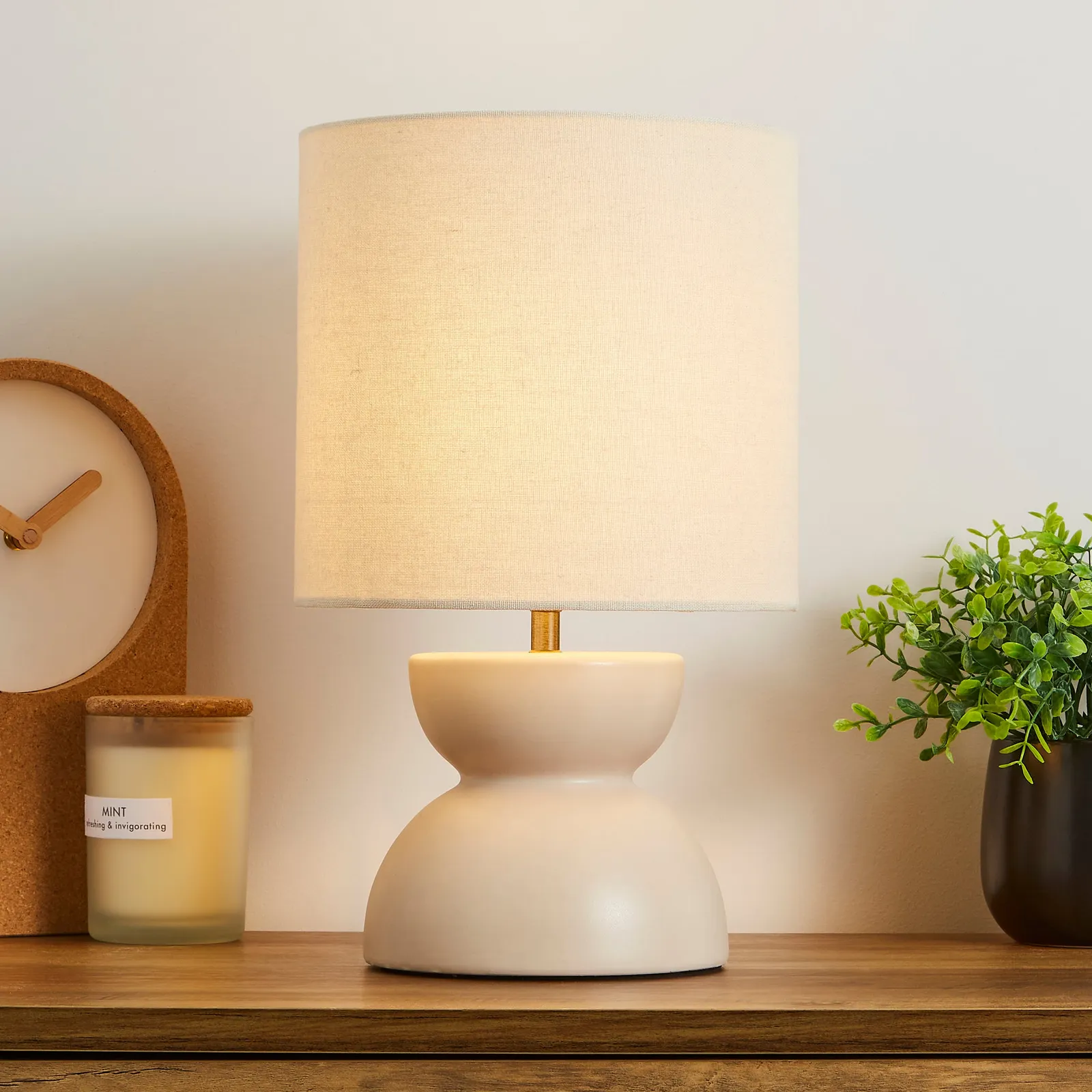 Quebec 37cm Table Lamp Brown