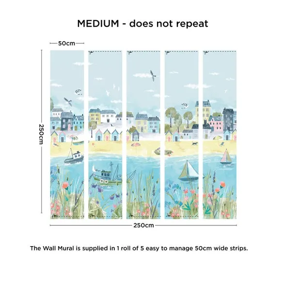 Coastal Town Wall Mural 4