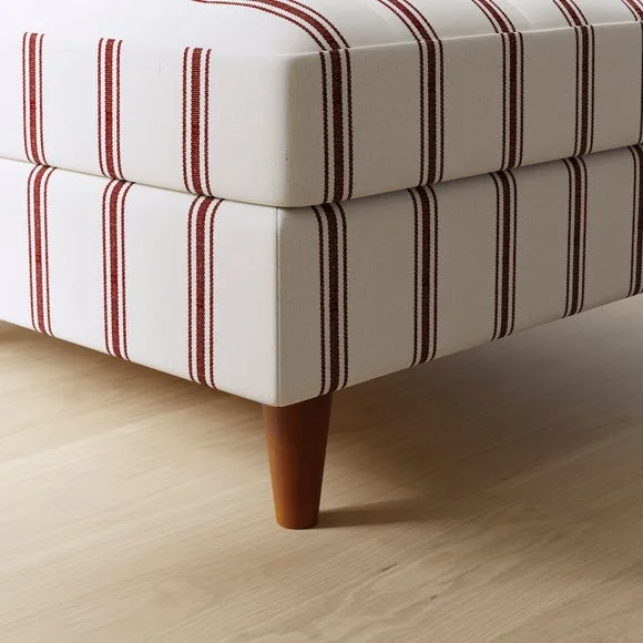 Zoe Folkstone Stripe Square Storage Footstool 5