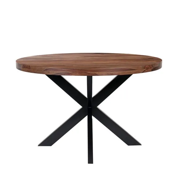 Indus Valley Logan 4 Seater Round Dining Table 2
