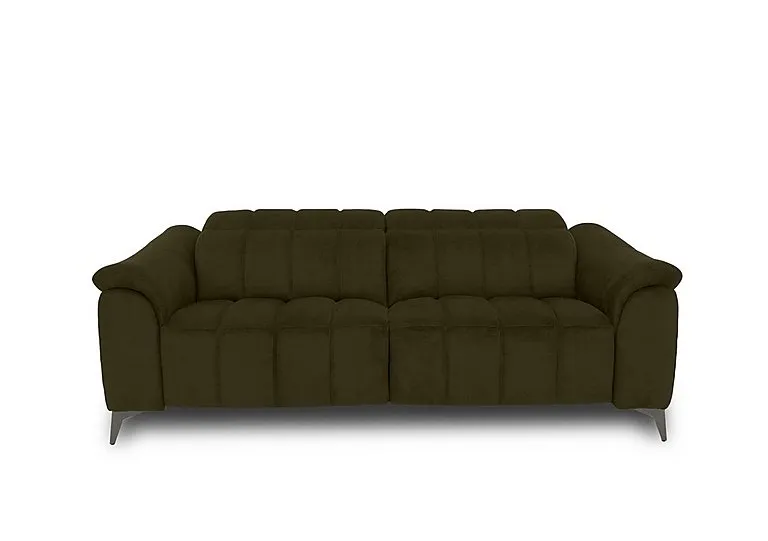 Angelo Fabric 3 Seater Power Recliner Sofa with Power Headrests
