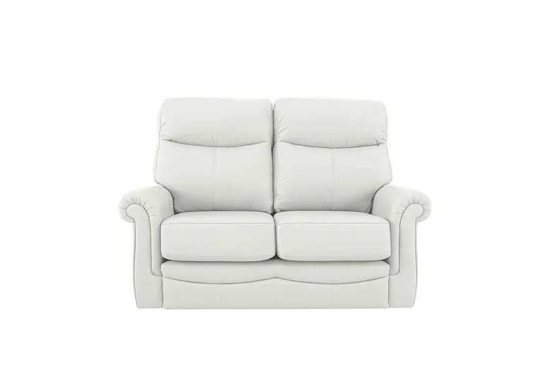 Avon Small 2 Seater Leather Sofa - Oxford Chalk