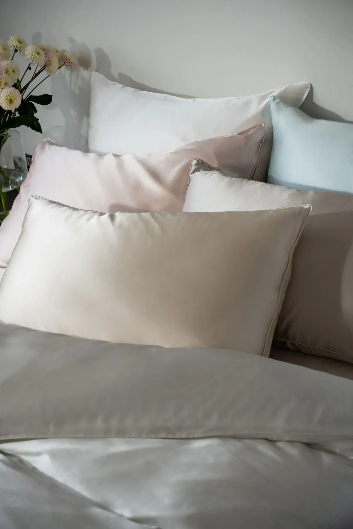 Soak&Sleep Pure Mulberry Silk Duvet Cover in Ivory 5