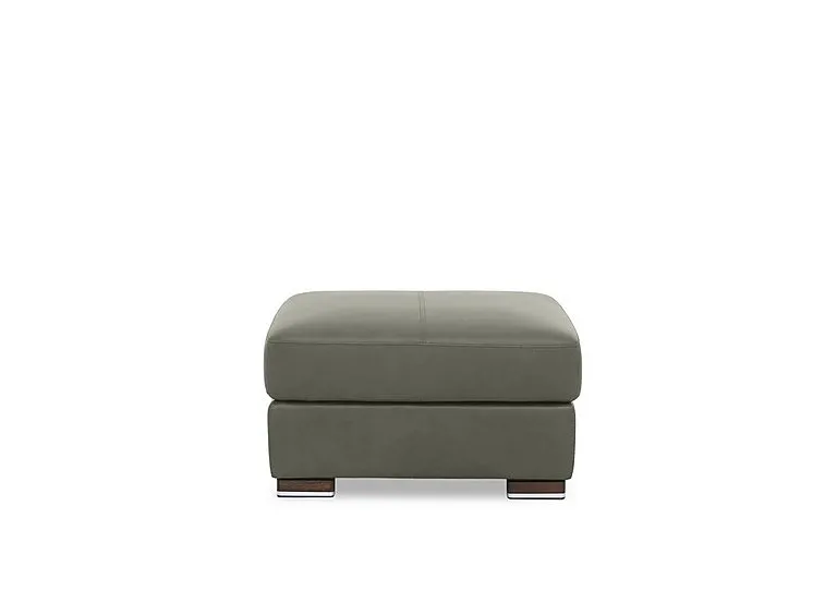 Viali Leather Footstool
