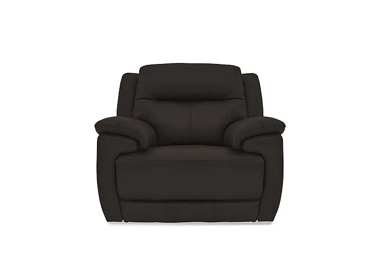 Touch Leather Armchair - Dark Chocolate